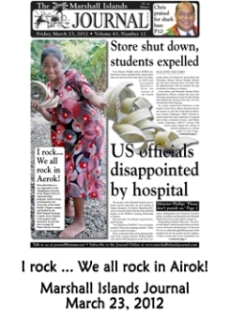 I rock...we all rock in Airok.  Marshall Islands Journal